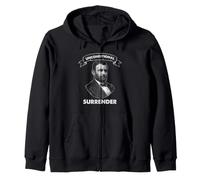 Unconditional Surrender Civil War General History Portrait Zip Hoodie