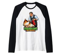Uncooking The Books Accountant Humor Raglan Baseball Tee
