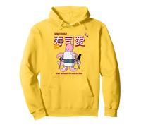 Uncool But Hungry For Sushi (Funny Food Graphic) Pullover Hoodie