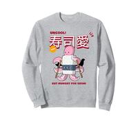 Uncool But Hungry For Sushi (Funny Food Graphic) Sweatshirt