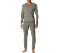 Uncover by Schiesser Herren Schlafanzug Set Shirt und Hose lang mit Bündchen - Nachtwäsche