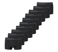 Uncover by Schiesser Men Boxer Shorts 10-Pack Black, Single Jersey