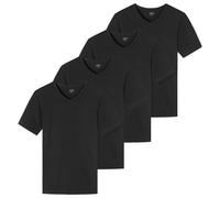 Uncover by Schiesser Men’s T-Shirt 4-Pack V-Neck - Black/White