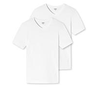 Uncover by Schiesser Men's 2 Pack Tank Top with Wider Shoulders V-Neck-Cotton Underwear, White, M (Pack of 2)