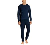 Uncover by Schiesser Men's Schlafanzug Lang Pajamas Long, Nachtblau, 58