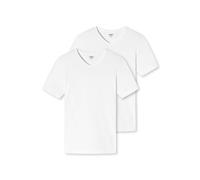 Uncover by Schiesser Men's 2 Pack Tank Top with Wider Shoulders V-Neck-Cotton Underwear, White, M (Pack of 2)