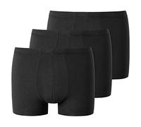 Uncover by Schiesser Men's Pack of 3 Boxer Shorts Underwear with Soft Cuffs-Cotton Stretch Mix, Black, S