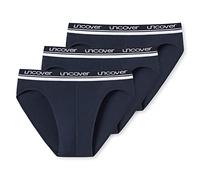 Uncover by Schiesser Men's Pack of 3 Rio Briefs Underwear, darkblue, M