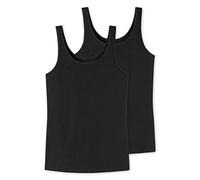 Uncover by Schiesser Women's 2PACK Trägertop Underwear, Schwarz, L