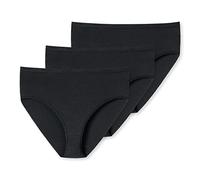 uncover by Schiesser Women's 3 Pack Midi Briefs - Cotton, 3 x Black, M