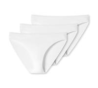 Uncover by Schiesser Women's Cotton Mix Briefs Pack of 3, 3 x white, M