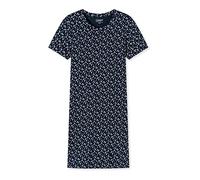 Uncover by Schiesser Women's Nachthemd Kurzarm Short-Sleeved Nightgown, Dunkelblau-gem., 38