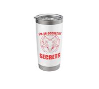 Uncover Secrets Satanic Witchcraft Baphomet Goth Occult Stainless Steel Insulated Tumbler