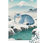Uncover The Hidden Gems of American Shorthair - Master This 1000 Piece Wooden Puzzle for A Fulfilling Family Activity - Great for Learning