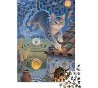 Uncover The Hidden Gems of Chartreux - Master This 1000 Piece Wooden Puzzle for A Fulfilling Family Activity - Great for Learning