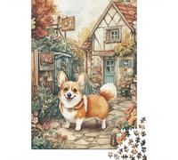 Uncover The Hidden Gems of Corgi - Master This 1000 Piece Wooden Puzzle for A Fulfilling Family Activity - Great for Learning