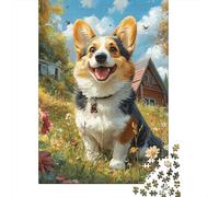 Uncover The Hidden Gems of Corgi - Master This 1000 Piece Wooden Puzzle for A Fulfilling Family Activity - Great for Learning