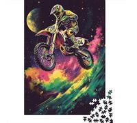 Uncover The Hidden Gems of Dirt Bike - Master This 1000 Piece Wooden Puzzle for A Fulfilling Family Activity - Great for Learning