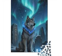Uncover The Hidden Gems of Wolf - Master This 1000 Piece Wooden Puzzle for A Fulfilling Family Activity - Great for Learning