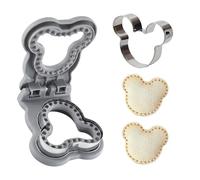 Uncrustables Sandwich Maker Sealer Cutter, Crustless Sandwich Cutter, PB&J Uncrustable Maker - Color Grey, Bear Shape