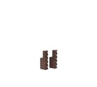 Unda Hooks Set of 2 Dark Brown
