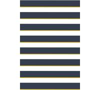 Undated 13 Month Life Planner for Focus & Balance - Navy and Gold Striped Cover: ADHD-Friendly Goal Setting, Vertical Weekly Layout, Monthly Focus ... Travel Planning for Busy Moms & Professionals
