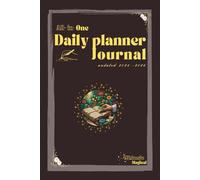 Undated 2025-2026 Daily Planner Journal - HardCover: All-in-One Organizer with Daily & Weekly Layouts, Sleep, Mood, Hydration & Goal Trackers - Gift for Adults & Teens (6x9 Inches)