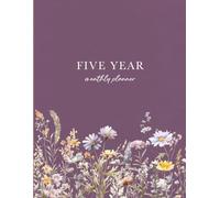 Undated 5 Year Monthly Planner: 60 Month Long Term Calendar, Minimalist, Large Boxes, Notes Section & Yearly Planning Pages, Sunday Start, Start Anytime