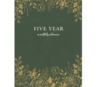 Undated 5 Year Monthly Planner: Sunday Start, 60 Months, Minimalist Long Term Calendar