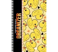 Undated Daily Organizer: Hardcover / 6x9 Blank Paper / Two Days Per Page / 1 Year Of Organization / With To Do List - Notes Section - Checklist / Yellow Rubber Duck Ducky Art Pattern Cover