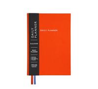 Undated Daily Planner Notebook | To Do Lists Hourly Schedule Note Pages | A5 | Orange