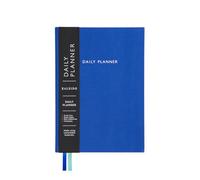 Undated Daily Planner Notebook | To Do Lists Hourly Schedule Note Pages | A5 | Ultramarine Blue