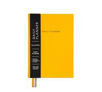 Undated Daily Planner Notebook | To Do Lists Hourly Schedule Note Pages | A5 | Yellow