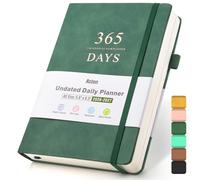 Undated Daily Planner with To Do List, 365 Days Planner for ADHD(A5, Green)