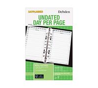 Undated Day to Page Diary Refill for Desk Sized Personal Organiser with 7 Ring Mechanism