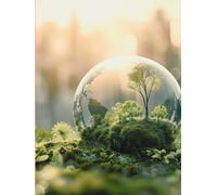 Undated Environmental Agenda: Monthly Planner and Dots Notebook (Hardcover): 8.25" x 11" | 100 Date-Stamped Sheets | Space for Notes, Contacts, and ID | Sustainable Design