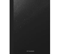 Undated Minimalist Planner: Simplified Weekly Calendar, Daily Organizer Notebook, Agenda Journal to Track Goals & Tasks, Start Anytime | A4 Size | Black
