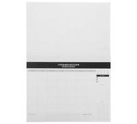 Undated Monthly Planner Paper Pad for Tasks, Habits and Office Planning | White Minimalist Sheets, Effortless Writing Surface, Portable Format for Commuters, Professionals, Project Managers and Daily