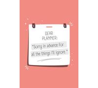 Undated Planner - 366 Days - Red Color Edition | Minimalist Sticky Note Cover - Funny Interior | 6x9 inches: A creative tool for daily planning, tracking, and organizing your life.