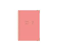 Undated Planner Guided Journal - Habit Tracker Productivity Journal - Monthly Planning ToDo List Reflection Pages & Life Organisation - B5 Wellness Diary Pink Dream Big Start Small Spiral Bound