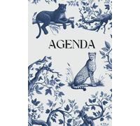 Undated Weekly Agenda for self-regulation: Minimal Planner in Blue (6 x 9 in, 15.24 x 22.86 cm) by PSyou Press London