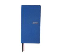 Undated Weekly Planner Notebook Pocket Organizer Appointment Book Journal Notebook A6 Week Plan Notepad (Blue)