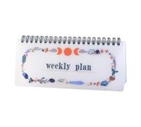 Undated Weekly Planner Twin-Coil Binding Planner Tearable Page Travel Journal Notebook Appointment Diary for Women Men Weekly Agenda Journal