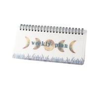 Undated Weekly Planner Twin-Coil Binding Planner Tearable Page Travel Journal Notebook Appointment Diary for Women Men Weekly Agenda Journal