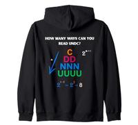 UNDC Puzzle | How Many Ways Can You Read It? Zip Hoodie