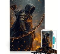 Undead Archer Jigsaw Puzzle 1000 Mental Recall Game High Accuracy Cutting Craft Interactive Brain Challenge for Home (50x75cm)