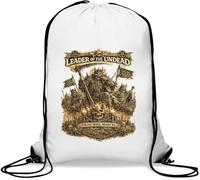 Undead Army Marching to War Gym Sack Casual Drawstring Bag White