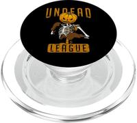 Undead Boxing League Boxer Halloween Pumpkin Skeleton PopSockets PopGrip for MagSafe