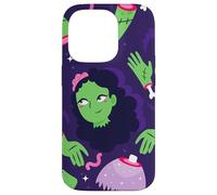 undead halloween zombie girl worms bat creepy cadaver corpse Case for iPhone 14 Pro