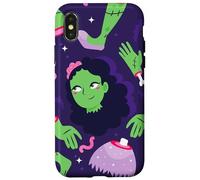 undead halloween zombie girl worms bat creepy cadaver corpse Case for iPhone X/XS